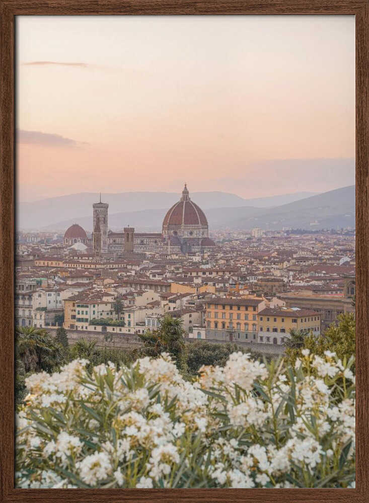Sunset In Florence II - Stretched Canvas, Poster or Fine Art Print - I Heart Wall Art - Poster Print, Canvas Print or Framed Art Print