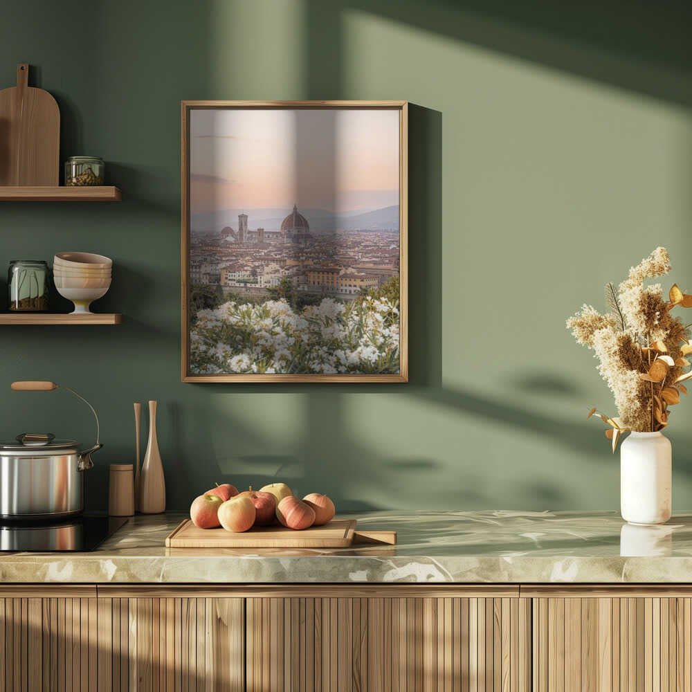 Sunset In Florence II - Stretched Canvas, Poster or Fine Art Print - I Heart Wall Art - Poster Print, Canvas Print or Framed Art Print