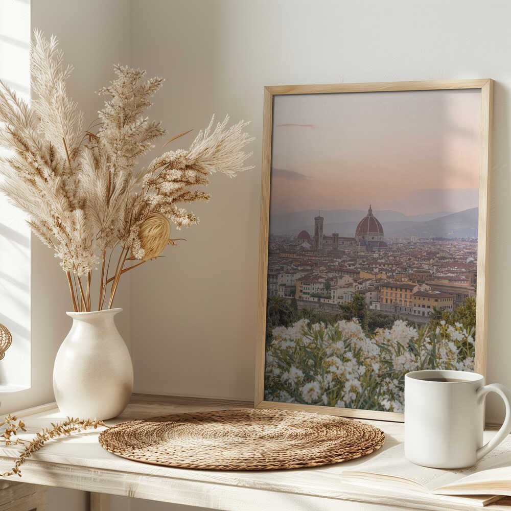 Sunset In Florence II - Stretched Canvas, Poster or Fine Art Print - I Heart Wall Art - Poster Print, Canvas Print or Framed Art Print