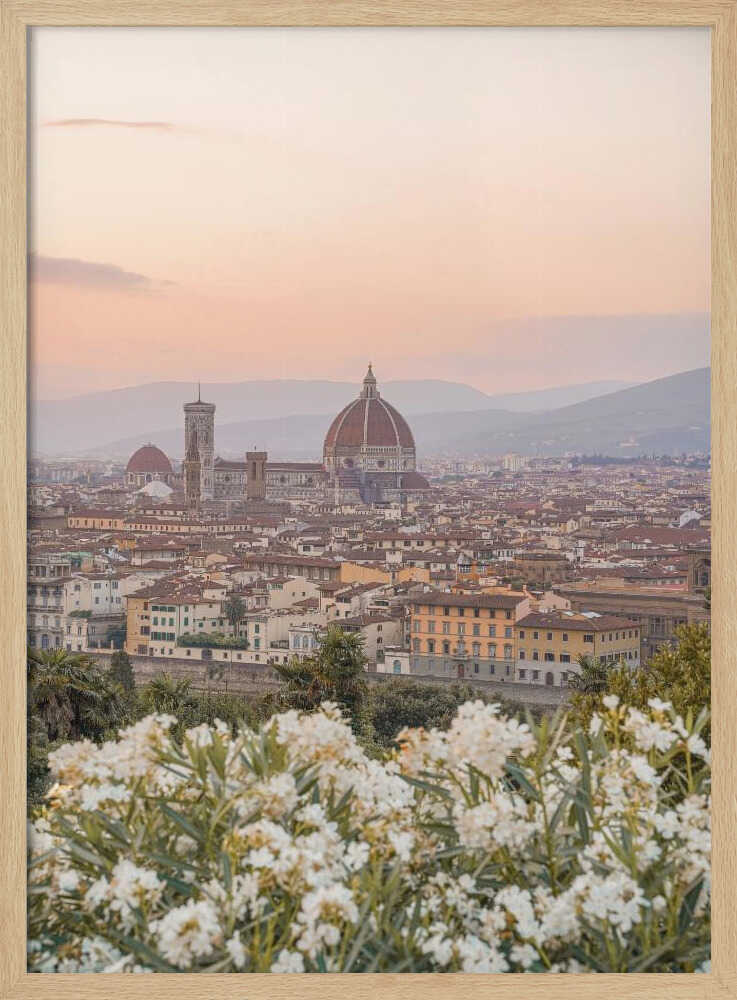 Sunset In Florence II - Stretched Canvas, Poster or Fine Art Print - I Heart Wall Art - Poster Print, Canvas Print or Framed Art Print