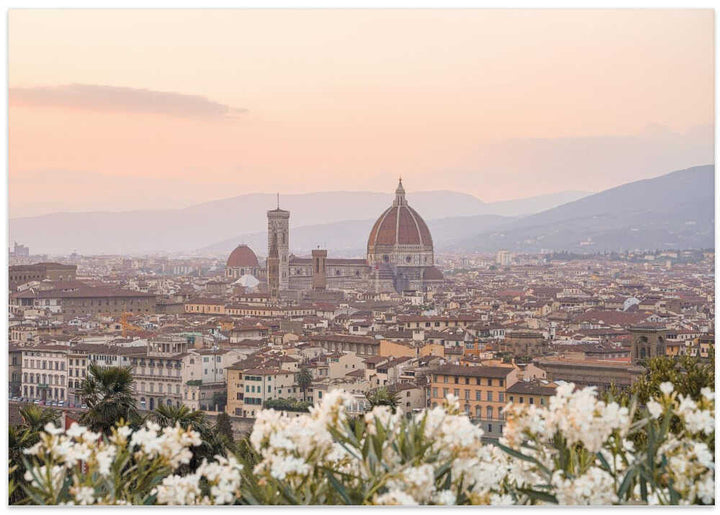 Sunset In Florence - Stretched Canvas, Poster or Fine Art Print - I Heart Wall Art - Poster Print, Canvas Print or Framed Art Print