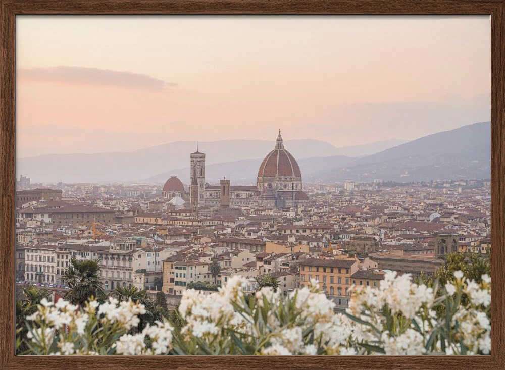 Sunset In Florence - Stretched Canvas, Poster or Fine Art Print - I Heart Wall Art - Poster Print, Canvas Print or Framed Art Print