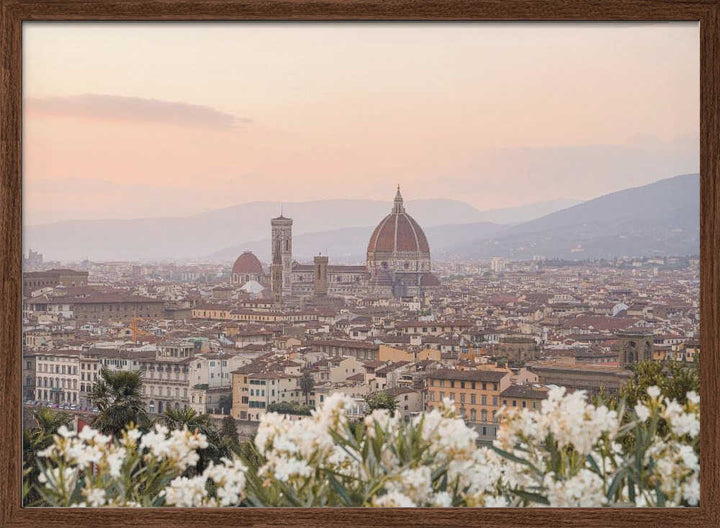 Sunset In Florence - Stretched Canvas, Poster or Fine Art Print - I Heart Wall Art - Poster Print, Canvas Print or Framed Art Print