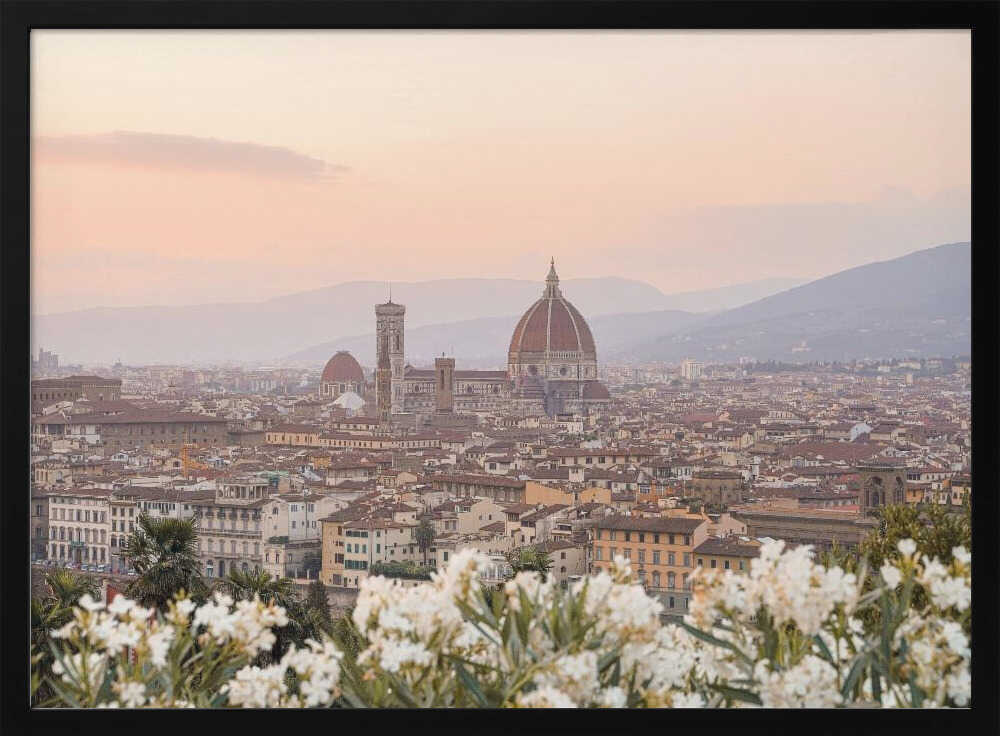 Sunset In Florence - Stretched Canvas, Poster or Fine Art Print - I Heart Wall Art - Poster Print, Canvas Print or Framed Art Print