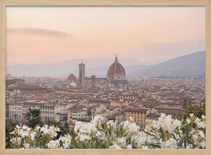 Sunset In Florence - Stretched Canvas, Poster or Fine Art Print - I Heart Wall Art - Poster Print, Canvas Print or Framed Art Print