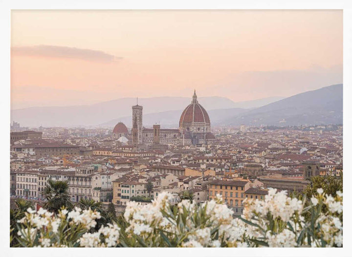 Sunset In Florence - Stretched Canvas, Poster or Fine Art Print - I Heart Wall Art - Poster Print, Canvas Print or Framed Art Print