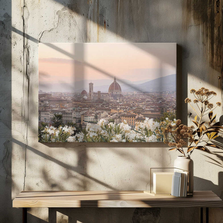 Sunset In Florence - Stretched Canvas, Poster or Fine Art Print - I Heart Wall Art - Poster Print, Canvas Print or Framed Art Print