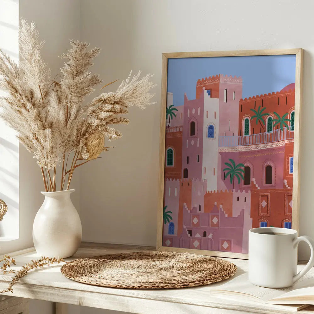 Sunset In Morocco - Stretched Canvas, Poster or Fine Art Print I Heart Wall Art