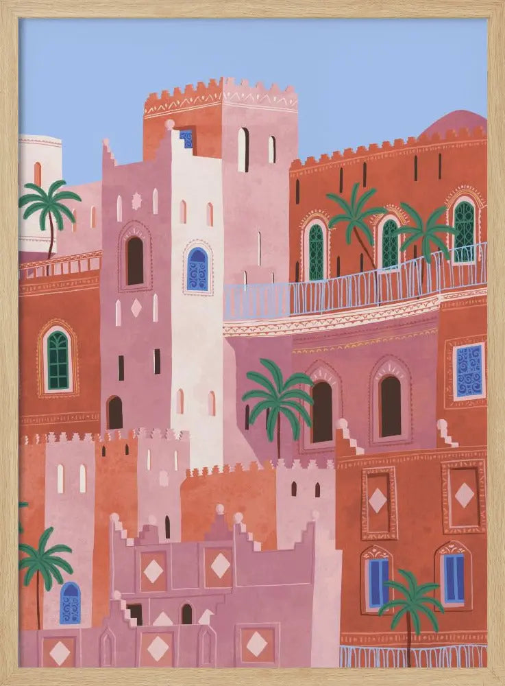 Sunset In Morocco - Stretched Canvas, Poster or Fine Art Print I Heart Wall Art