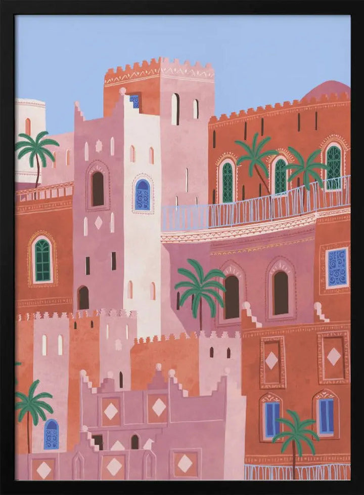 Sunset In Morocco - Stretched Canvas, Poster or Fine Art Print I Heart Wall Art