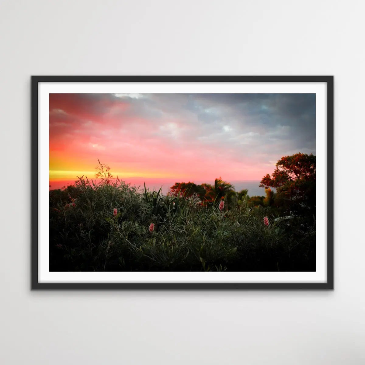 Sunset Over The Ocean - Stradbroke Island Sunset Photographic Wall Art Print - I Heart Wall Art