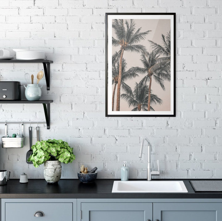 Sunset Palms I - Coastal Palm Photographic Art / Stretched Canvas Print - I Heart Wall Art - Poster Print, Canvas Print or Framed Art Print