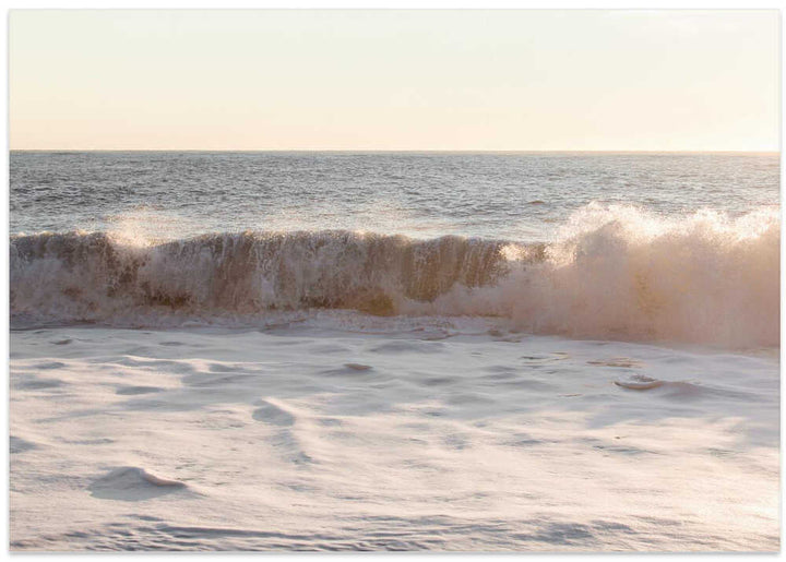 Sunset Waves - Stretched Canvas, Poster or Fine Art Print - I Heart Wall Art - Poster Print, Canvas Print or Framed Art Print