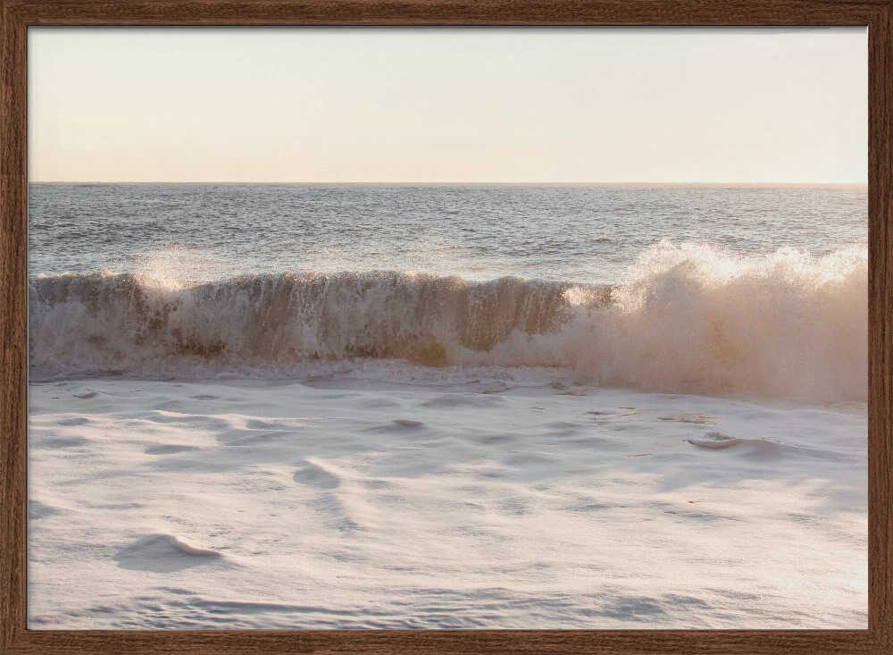 Sunset Waves - Stretched Canvas, Poster or Fine Art Print - I Heart Wall Art - Poster Print, Canvas Print or Framed Art Print