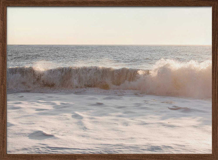 Sunset Waves - Stretched Canvas, Poster or Fine Art Print - I Heart Wall Art - Poster Print, Canvas Print or Framed Art Print