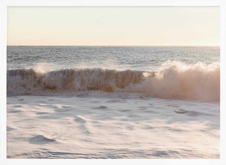 Sunset Waves - Stretched Canvas, Poster or Fine Art Print - I Heart Wall Art - Poster Print, Canvas Print or Framed Art Print