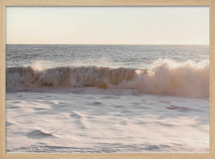 Sunset Waves - Stretched Canvas, Poster or Fine Art Print - I Heart Wall Art - Poster Print, Canvas Print or Framed Art Print