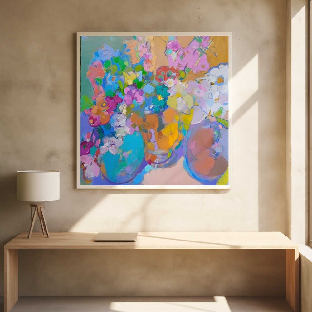 Sunshine - Square Stretched Canvas, Poster or Fine Art Print - I Heart Wall Art - Poster Print, Canvas Print or Framed Art Print