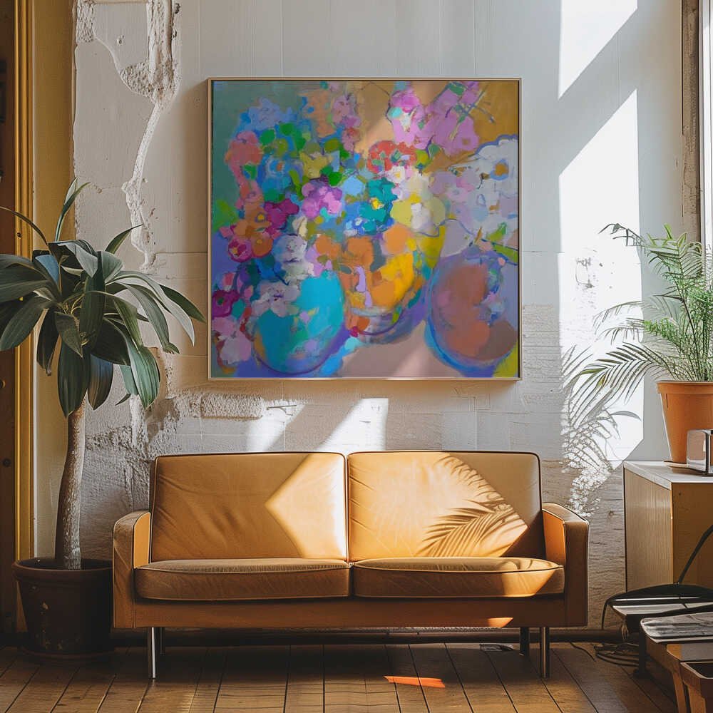 Sunshine - Square Stretched Canvas, Poster or Fine Art Print - I Heart Wall Art - Poster Print, Canvas Print or Framed Art Print