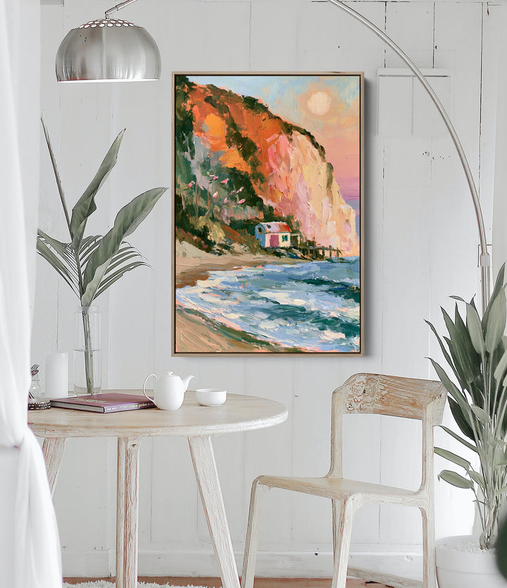 Sunwashed Coast by IHeartStudio - Australian Contemporary Coastal Portrait Canvas Print
