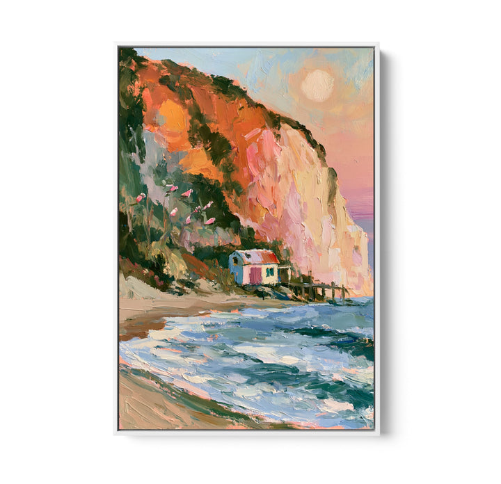 Sunwashed Coast by IHeartStudio - Australian Contemporary Coastal Portrait Canvas Print