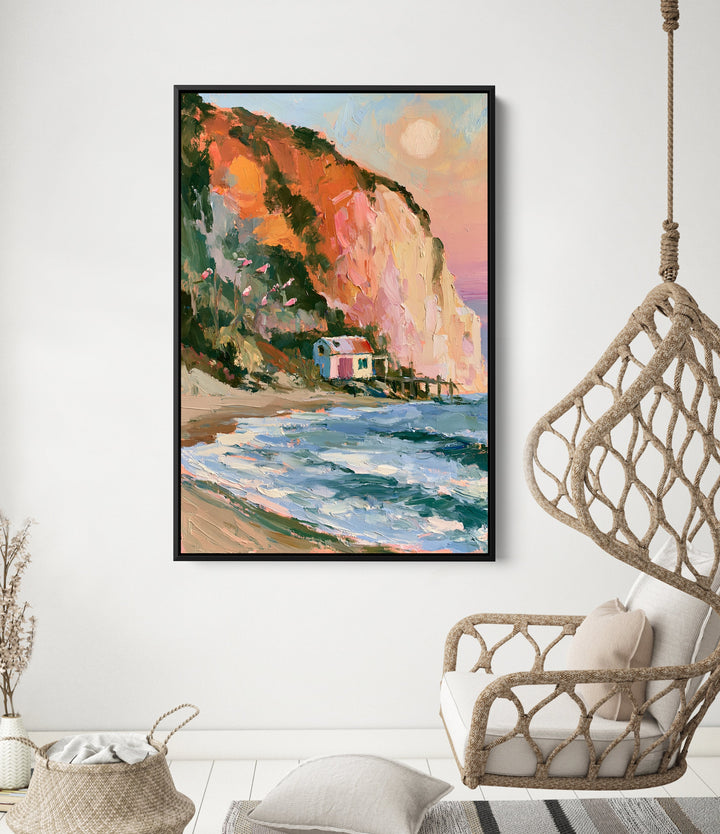 Sunwashed Coast by IHeartStudio - Australian Contemporary Coastal Portrait Canvas Print
