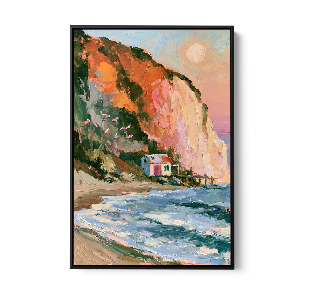 Sunwashed Coast by IHeartStudio - Australian Contemporary Coastal Portrait Canvas Print