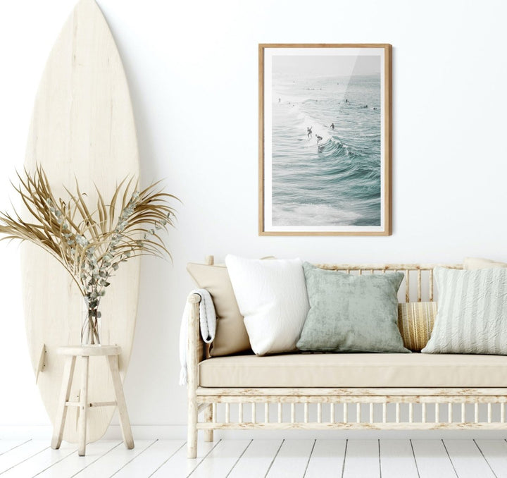Surf Study II - Coastal Photographic Art / Stretched Canvas Print - I Heart Wall Art - Poster Print, Canvas Print or Framed Art Print