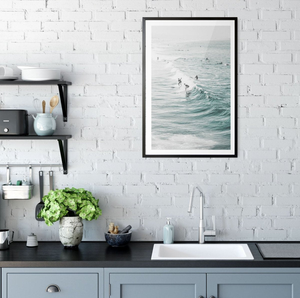 Surf Study II - Coastal Photographic Art / Stretched Canvas Print - I Heart Wall Art - Poster Print, Canvas Print or Framed Art Print