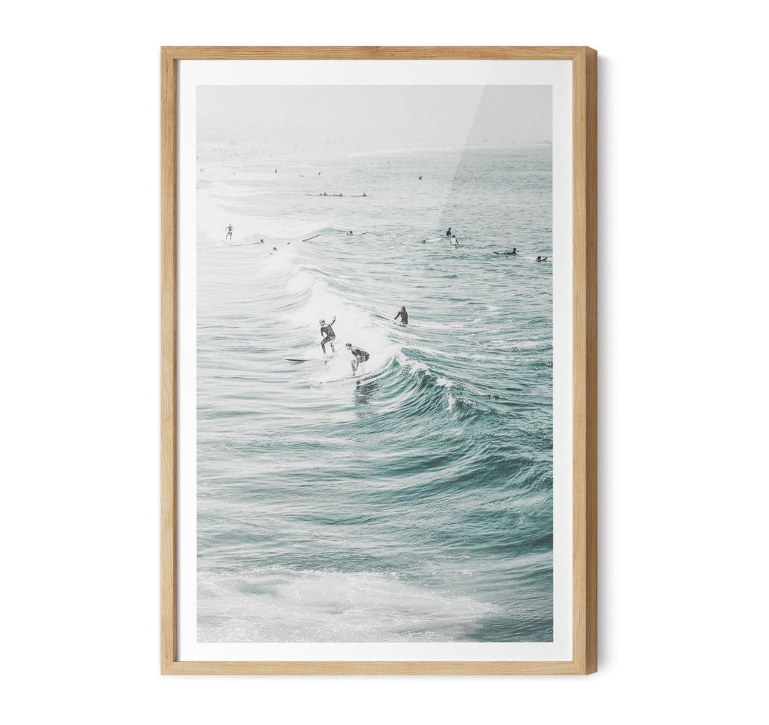 Surf Study II - Coastal Photographic Art / Stretched Canvas Print - I Heart Wall Art - Poster Print, Canvas Print or Framed Art Print