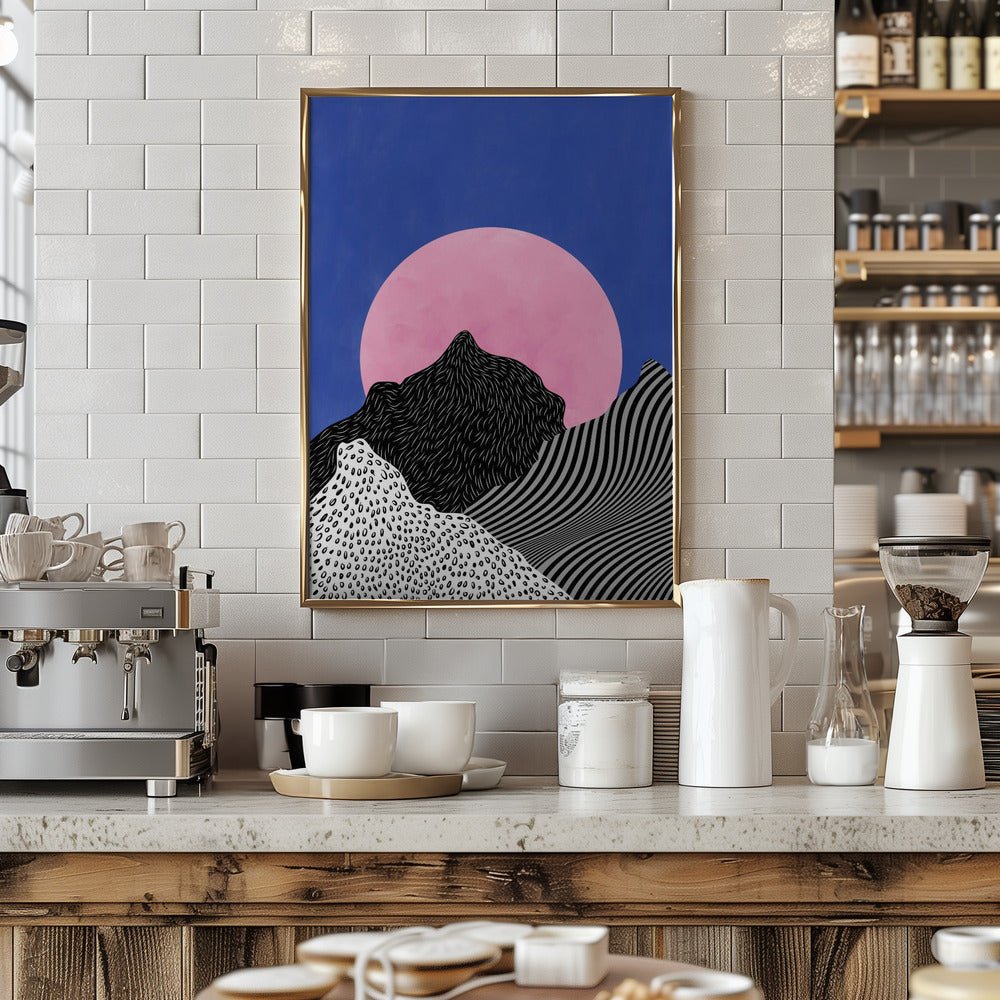 Surreal Peaks View - Stretched Canvas, Poster or Fine Art Print - I Heart Wall Art - Poster Print, Canvas Print or Framed Art Print