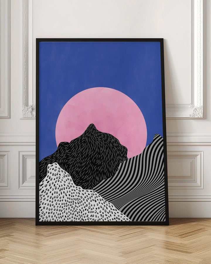 Surreal Peaks View - Stretched Canvas, Poster or Fine Art Print - I Heart Wall Art - Poster Print, Canvas Print or Framed Art Print