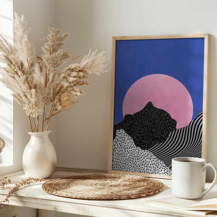 Surreal Peaks View - Stretched Canvas, Poster or Fine Art Print - I Heart Wall Art - Poster Print, Canvas Print or Framed Art Print