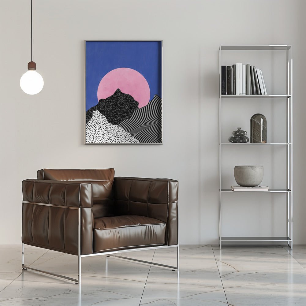 Surreal Peaks View - Stretched Canvas, Poster or Fine Art Print - I Heart Wall Art - Poster Print, Canvas Print or Framed Art Print