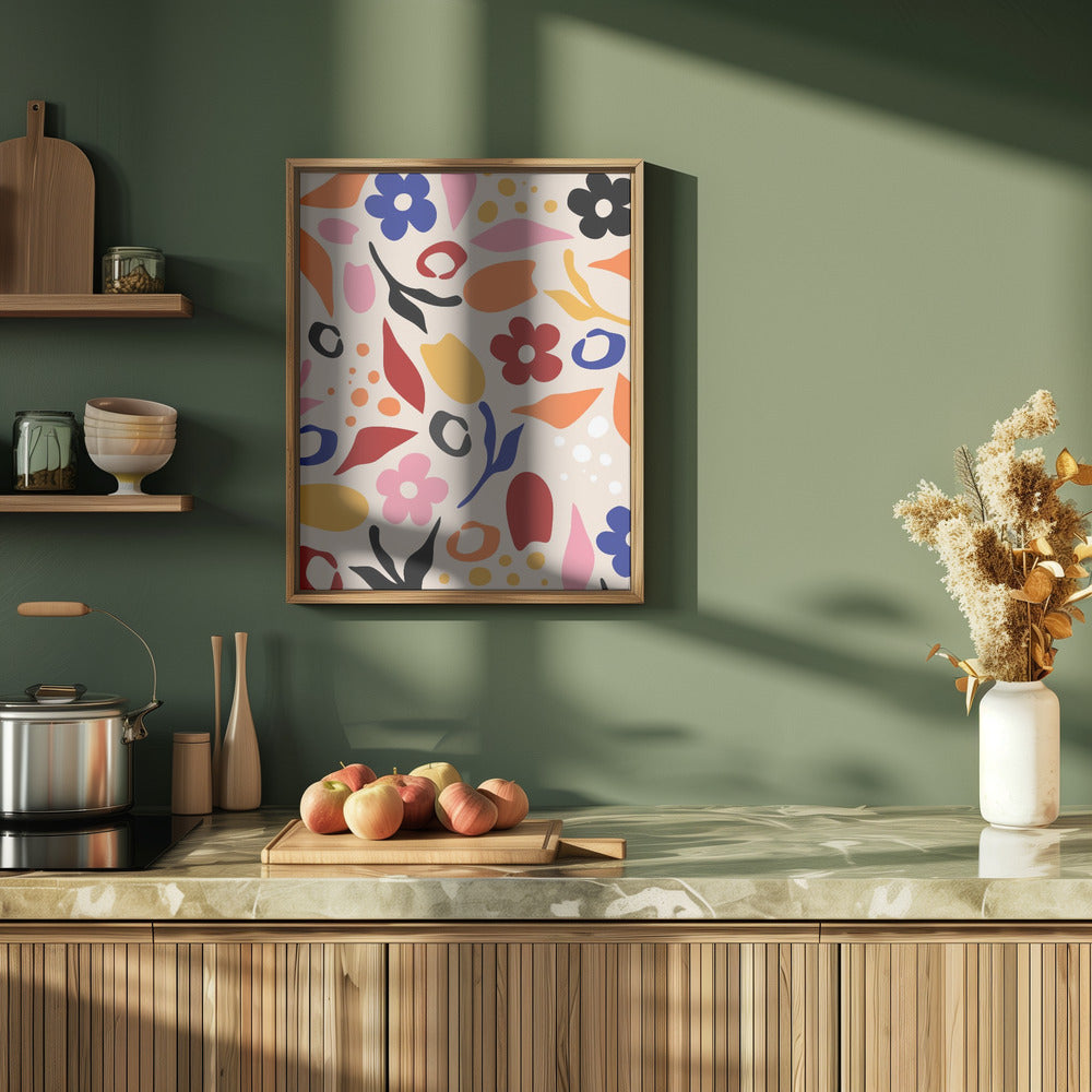 Swaying Petals - Stretched Canvas, Poster or Fine Art Print I Heart Wall Art