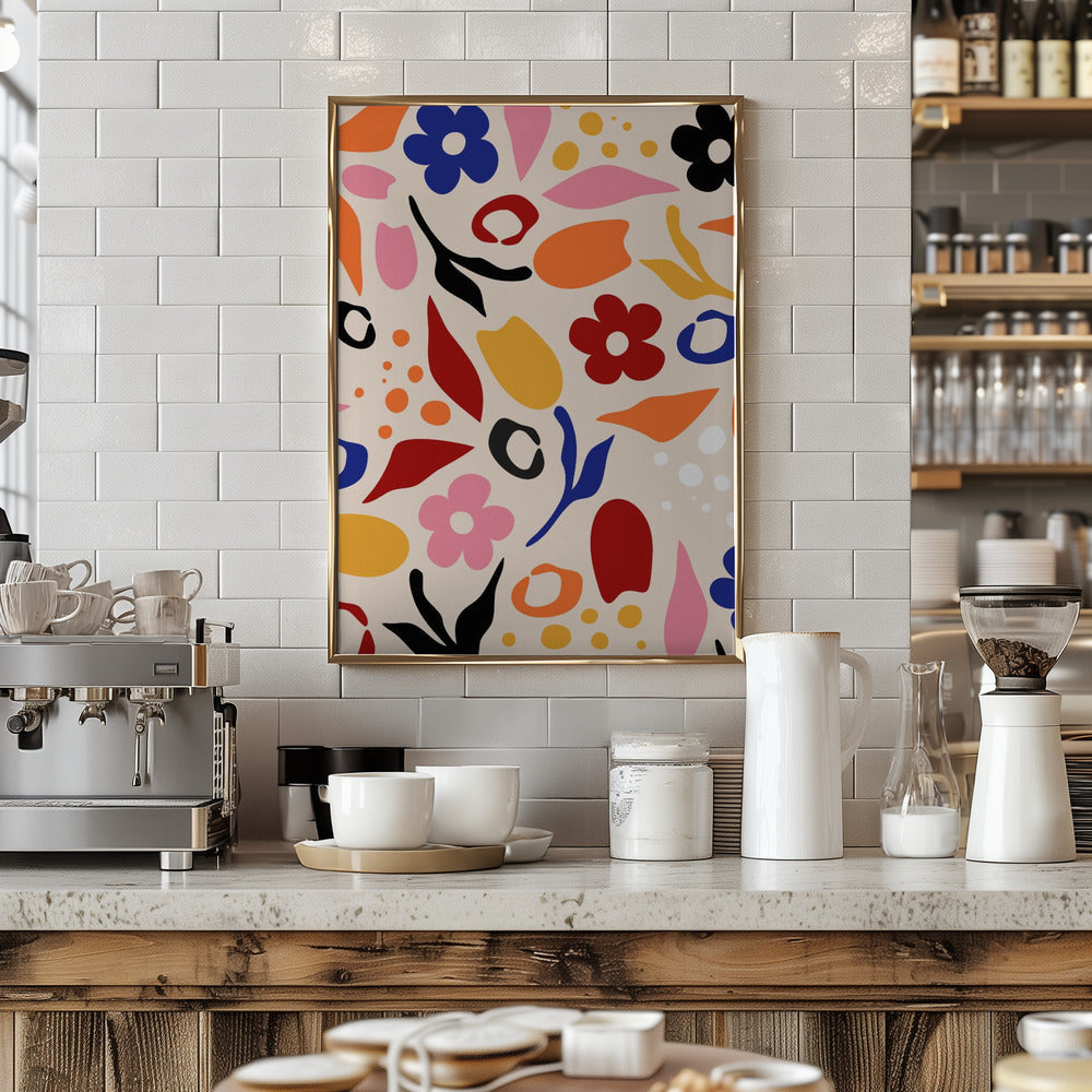 Swaying Petals - Stretched Canvas, Poster or Fine Art Print I Heart Wall Art