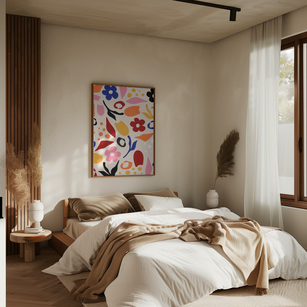 Swaying Petals - Stretched Canvas, Poster or Fine Art Print I Heart Wall Art