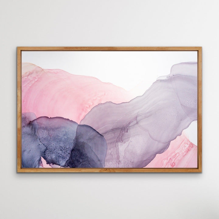 Sweet Dreams - Pink and Purple Alcohol Ink Swirl Wall Art Print  on Canvas or Paper - I Heart Wall Art