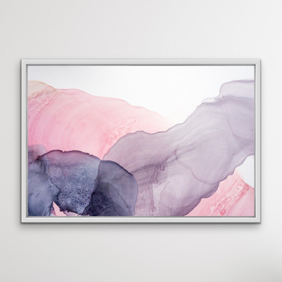 Sweet Dreams - Pink and Purple Alcohol Ink Swirl Wall Art Print  on Canvas or Paper - I Heart Wall Art