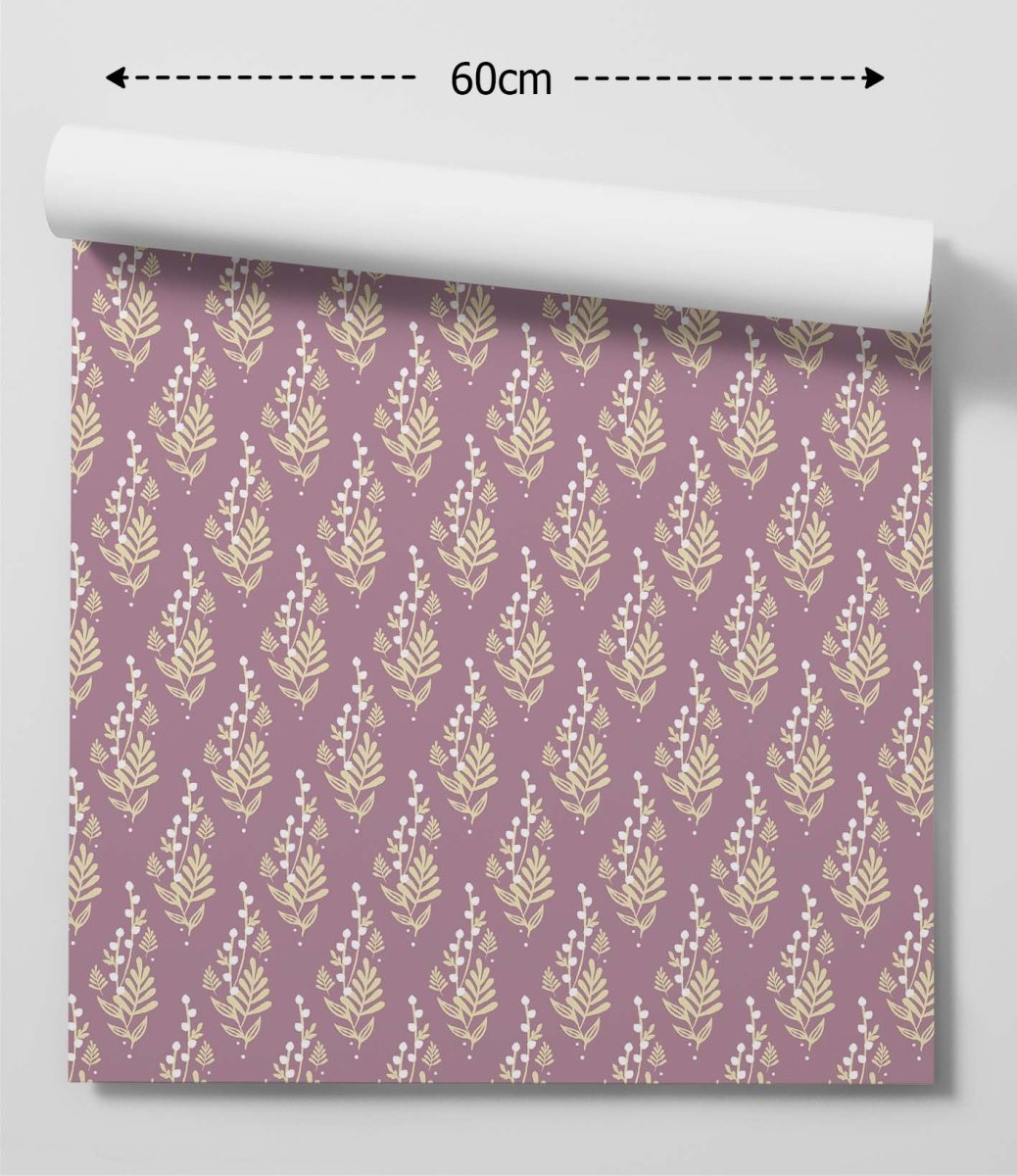 'Sweetheart' Design 1 in PURPLE - Purple & Floral Removable Wallpaper - I Heart Wall Art - Poster Print, Canvas Print or Framed Art Print