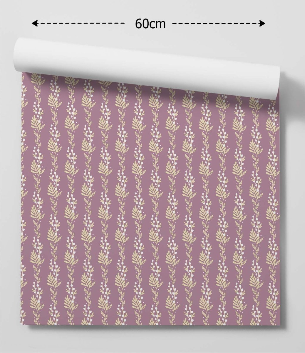 Sweetheart' Design 2 - Purple & Floral Removable Wallpaper - I Heart Wall Art - Poster Print, Canvas Print or Framed Art Print