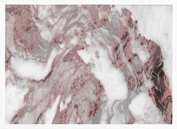 Swirling Rose Marble - Stretched Canvas, Poster or Fine Art Print - I Heart Wall Art - Poster Print, Canvas Print or Framed Art Print