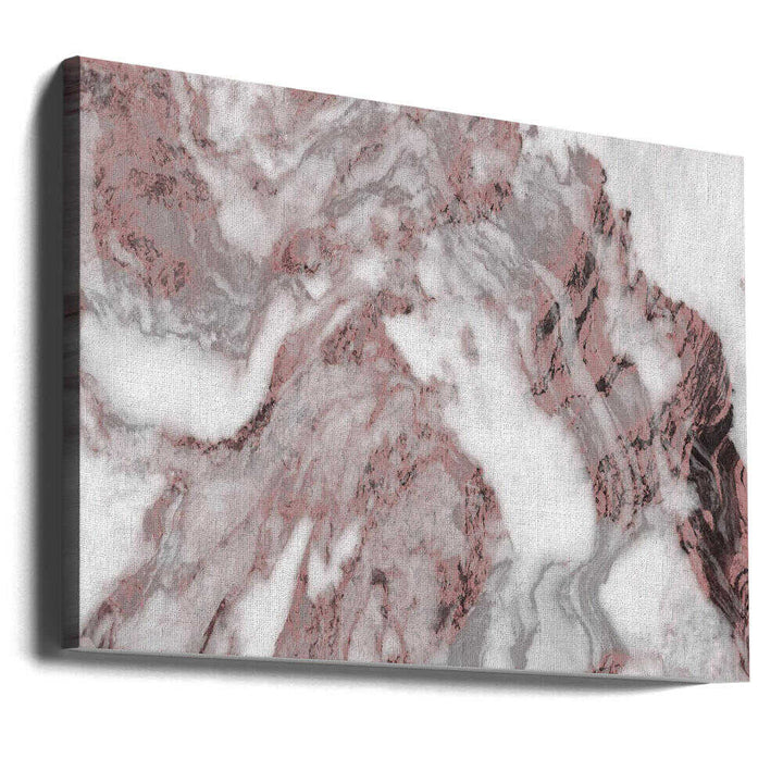 Swirling Rose Marble - Stretched Canvas, Poster or Fine Art Print - I Heart Wall Art - Poster Print, Canvas Print or Framed Art Print
