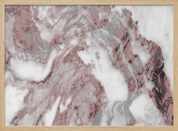 Swirling Rose Marble - Stretched Canvas, Poster or Fine Art Print - I Heart Wall Art - Poster Print, Canvas Print or Framed Art Print