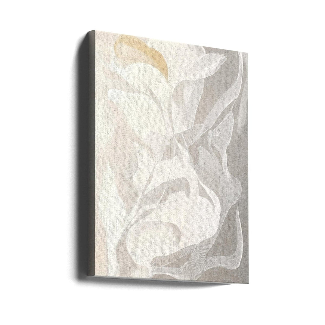 Swirling White and Gray Lines - Stretched Canvas, Poster or Fine Art Print - I Heart Wall Art - Poster Print, Canvas Print or Framed Art Print