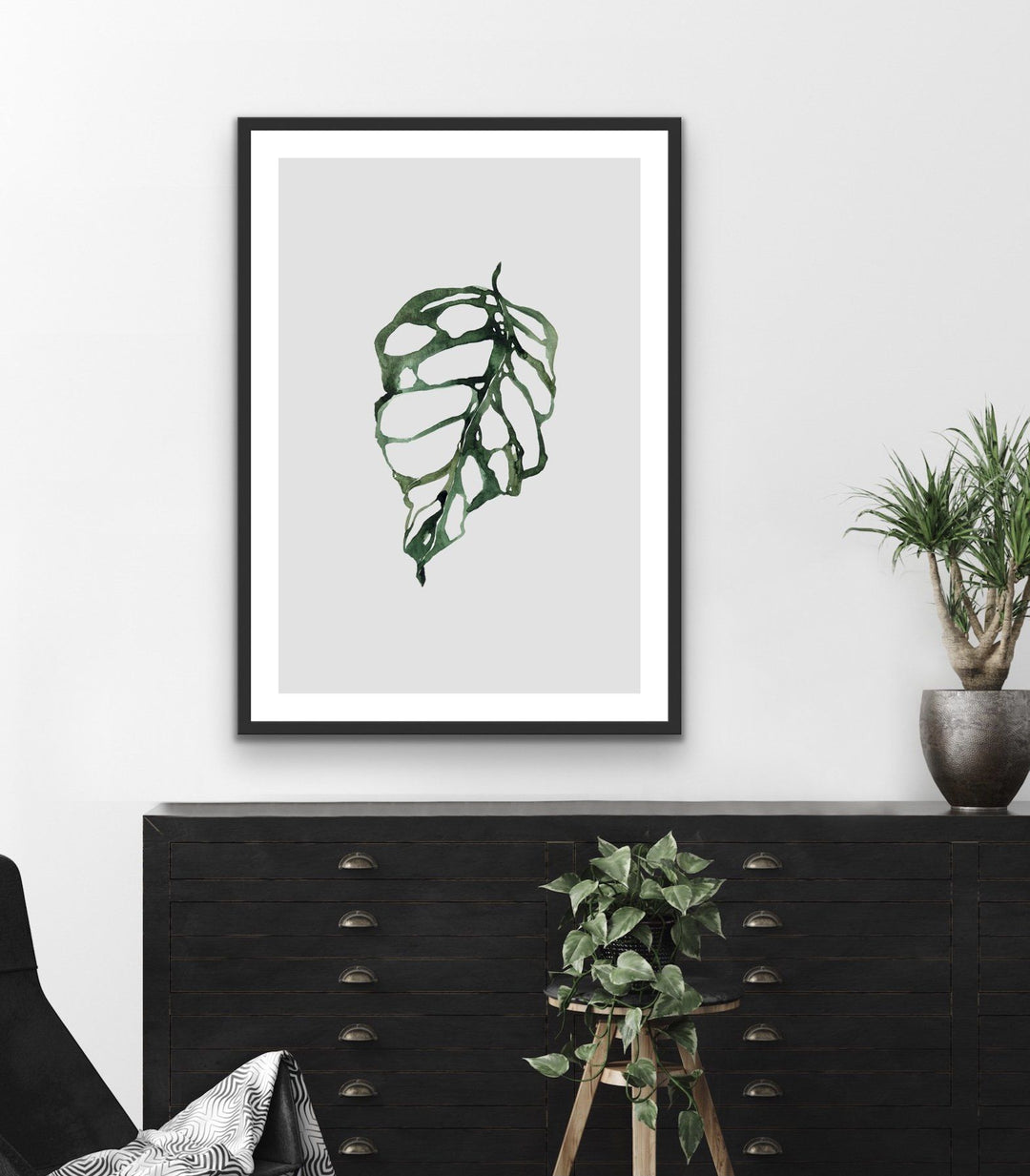 Swiss Cheese Plant  - Classic Foliage Set - I Heart Wall Art