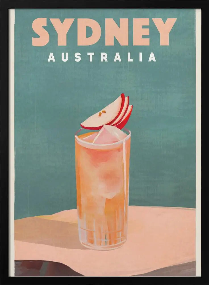 Sydney Australia Cocktail Bar Decor - Stretched Canvas, Poster or Fine Art Print I Heart Wall Art