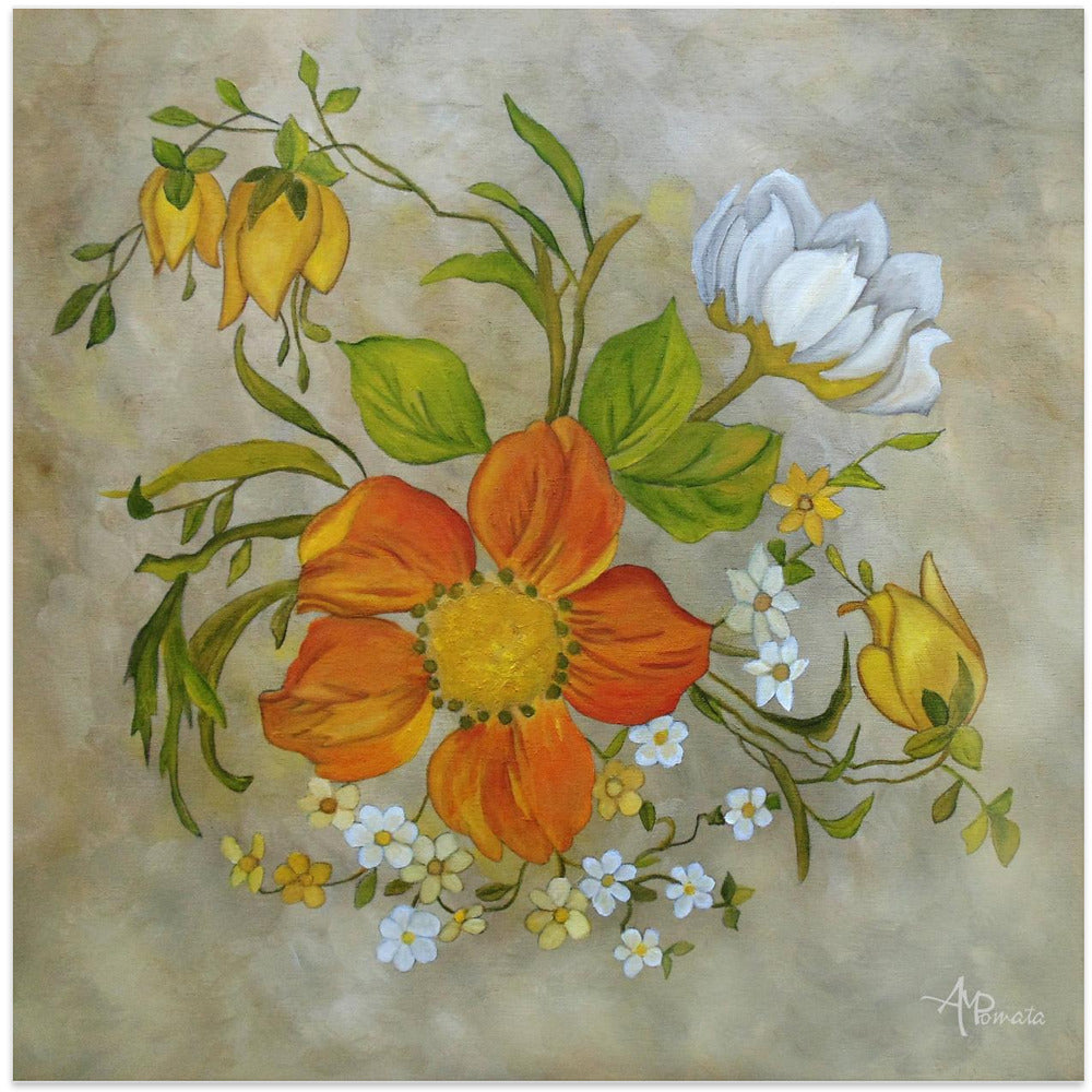 Sylvan Posy - Square Stretched Canvas, Poster or Fine Art Print I Heart Wall Art