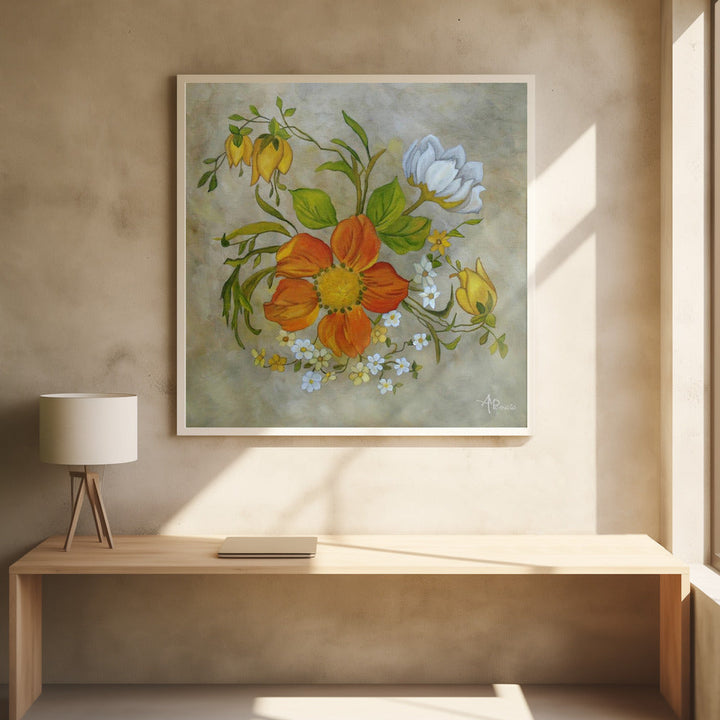 Sylvan Posy - Square Stretched Canvas, Poster or Fine Art Print I Heart Wall Art