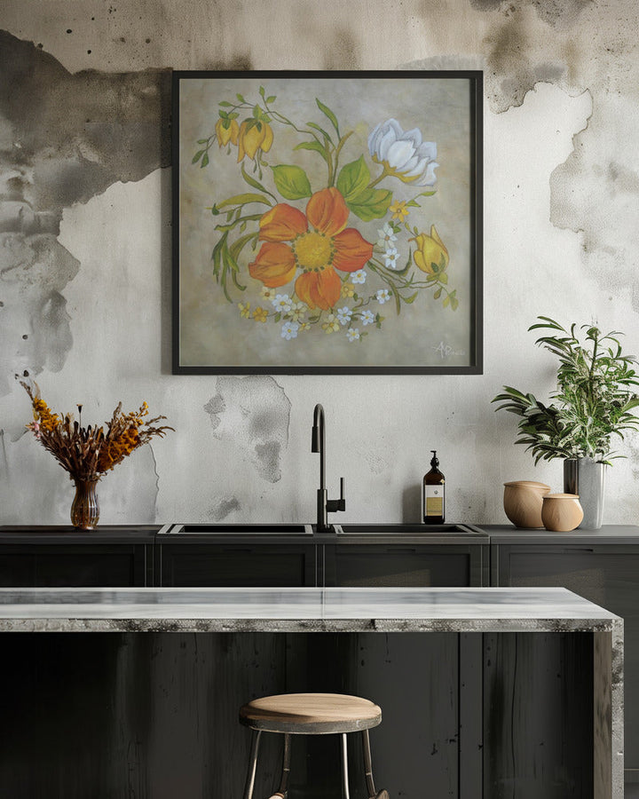 Sylvan Posy - Square Stretched Canvas, Poster or Fine Art Print I Heart Wall Art